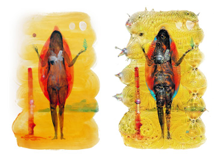 Illustration for article titled This Artist Is Making Haunting Paintings With Google's Dream Robot